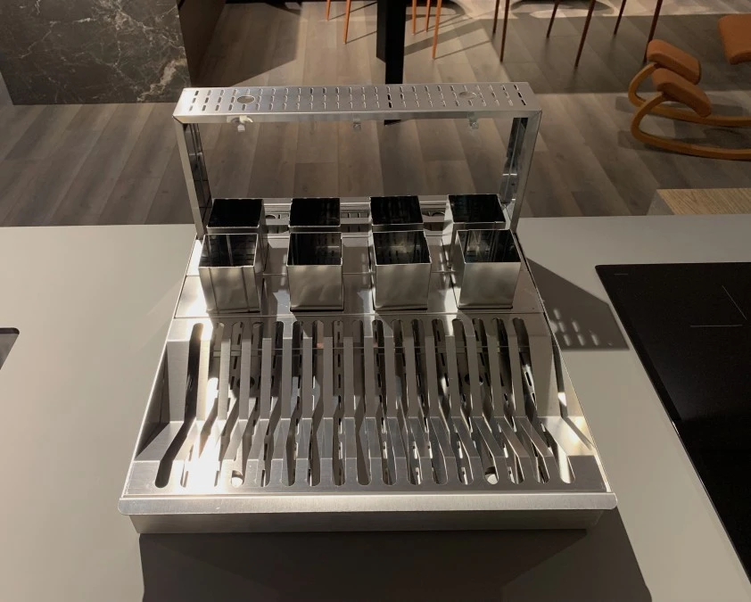 Cucina con Isola Modulnova BLADE METALLI