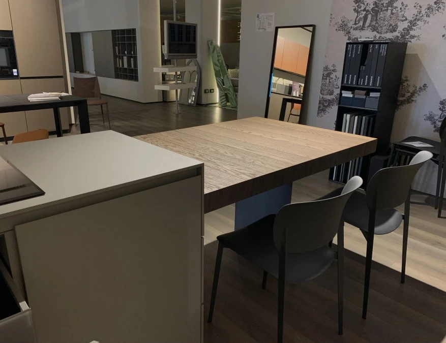 Cucina con Isola Modulnova BLADE METALLI