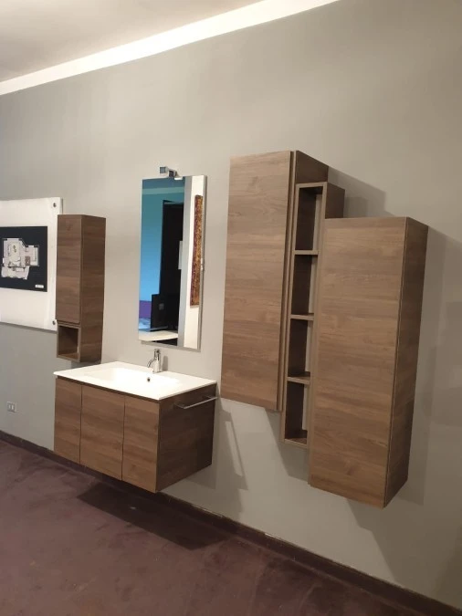 Mobile bagno Produzione Artigianale anta gola J