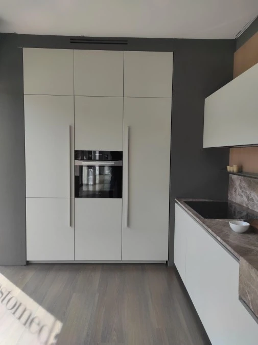 Cucina lineare Ernestomeda one grigio seta