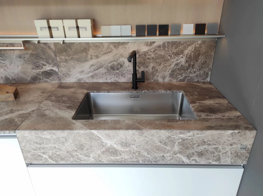 Cucina lineare Ernestomeda one grigio seta