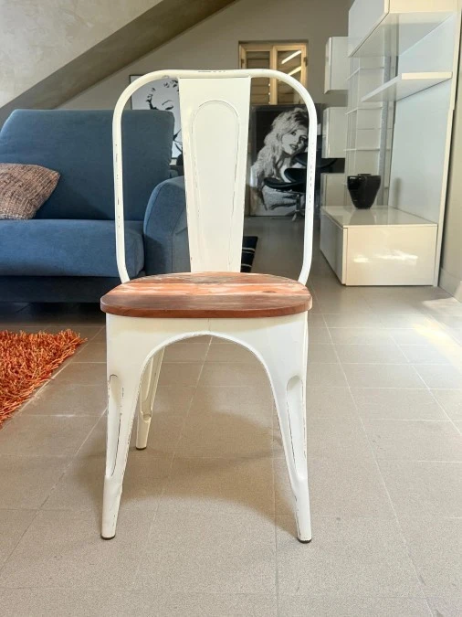 Sedia senza braccioli Agorà Cook Bianca