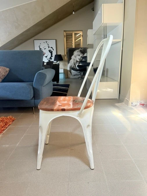 Sedia senza braccioli Agorà Cook Bianca