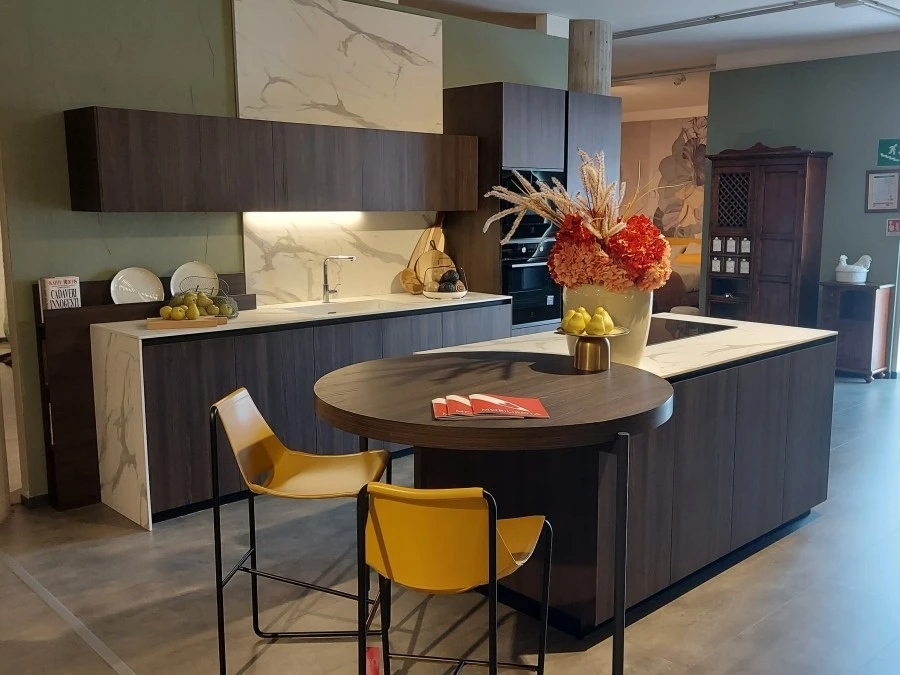 Cucina con Isola Arrital Ak Project Profilo Step