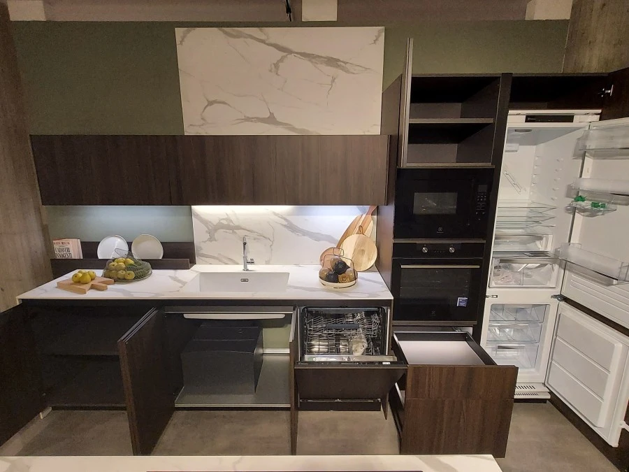Cucina con Isola Arrital Ak Project Profilo Step