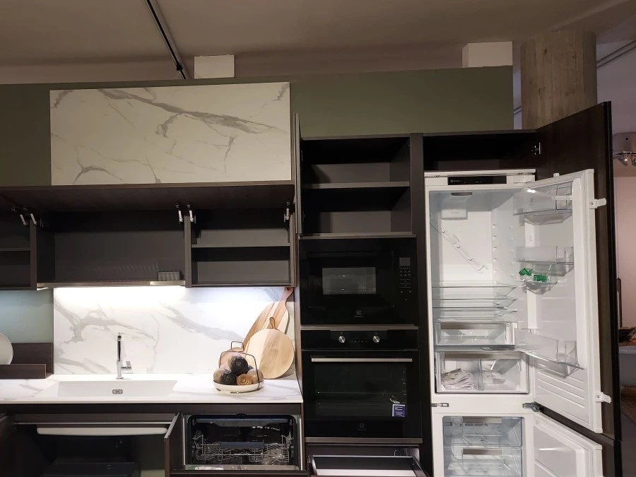Cucina con Isola Arrital Ak Project Profilo Step