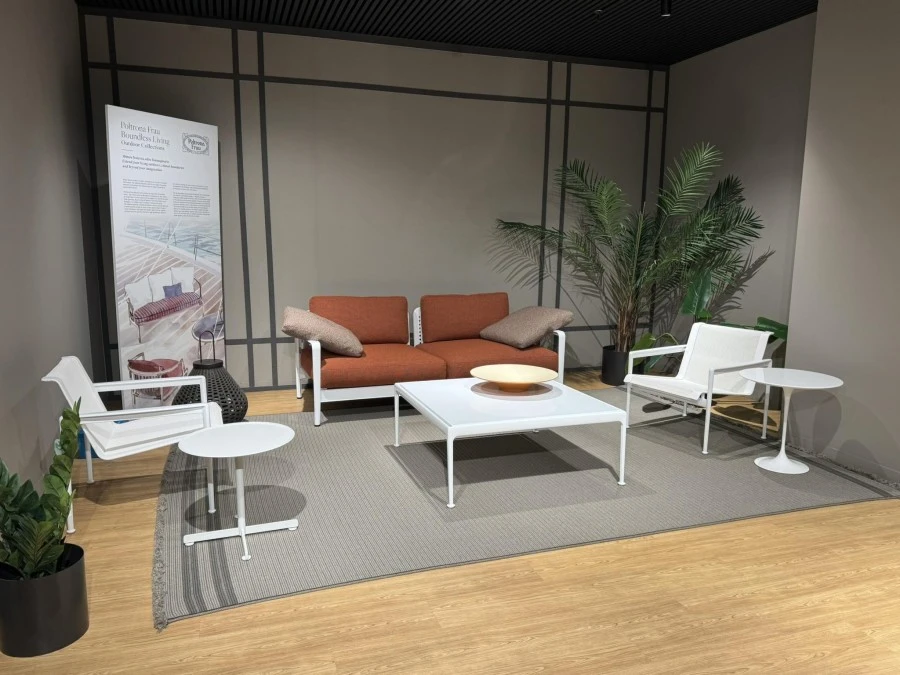 Divano da giardino Knoll Piero Lissoni Collection