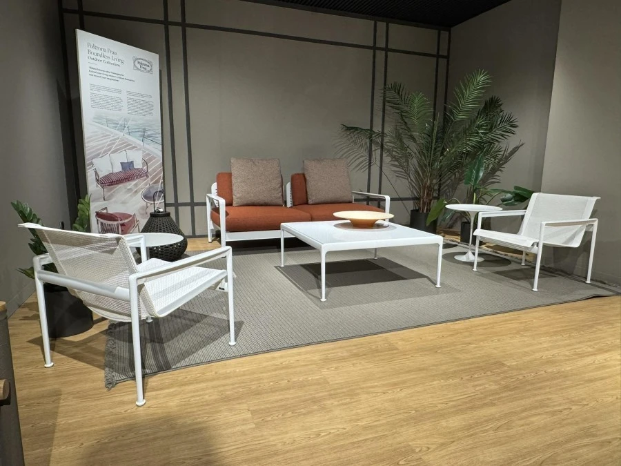 Divano da giardino Knoll Piero Lissoni Collection