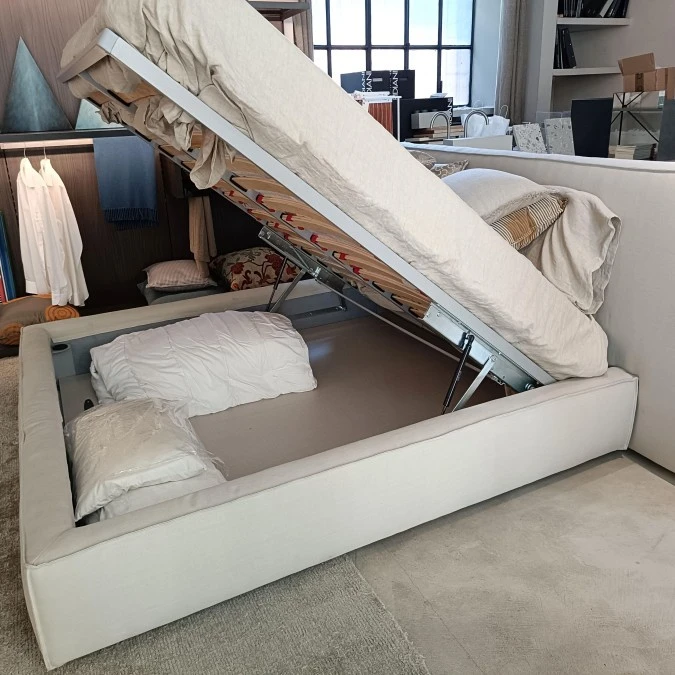 Letto matrimoniale Produzione Artigianale tessuto écru