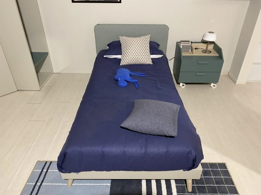 Cameretta letto singolo Nidi Canapa e Pino