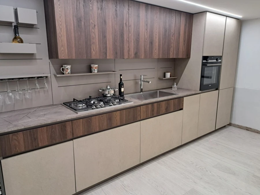 Cucina lineare Cucinesse Beige
