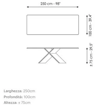 Tavolo rettangolare Bonaldo AX