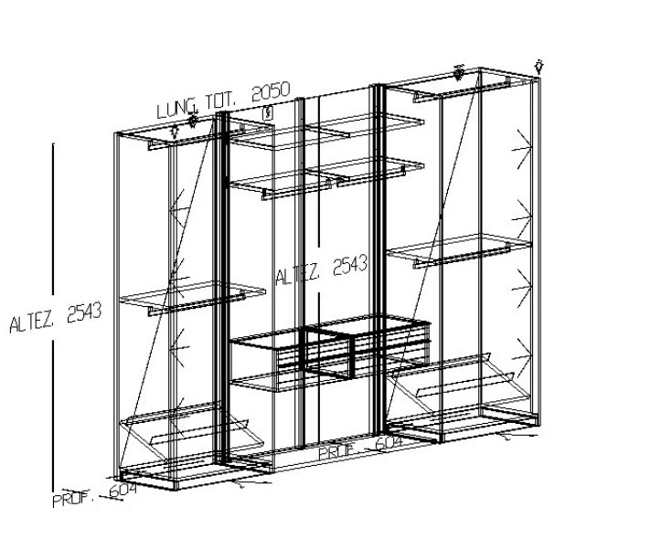 Armadio battente Presotto Italia TECNOPOLIS 16 NEWONE
