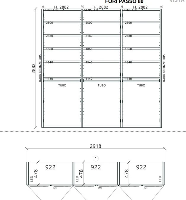 Armadio battente MisuraEmme PALO ALTO I-BOX