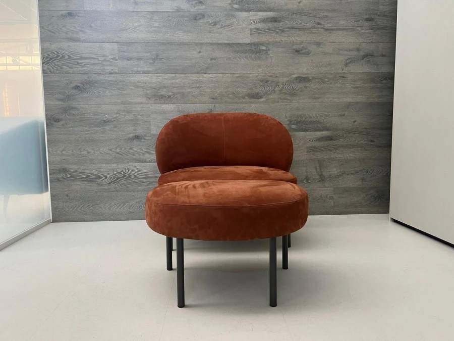 Poltrona con pouf Alf DaFrè Raku