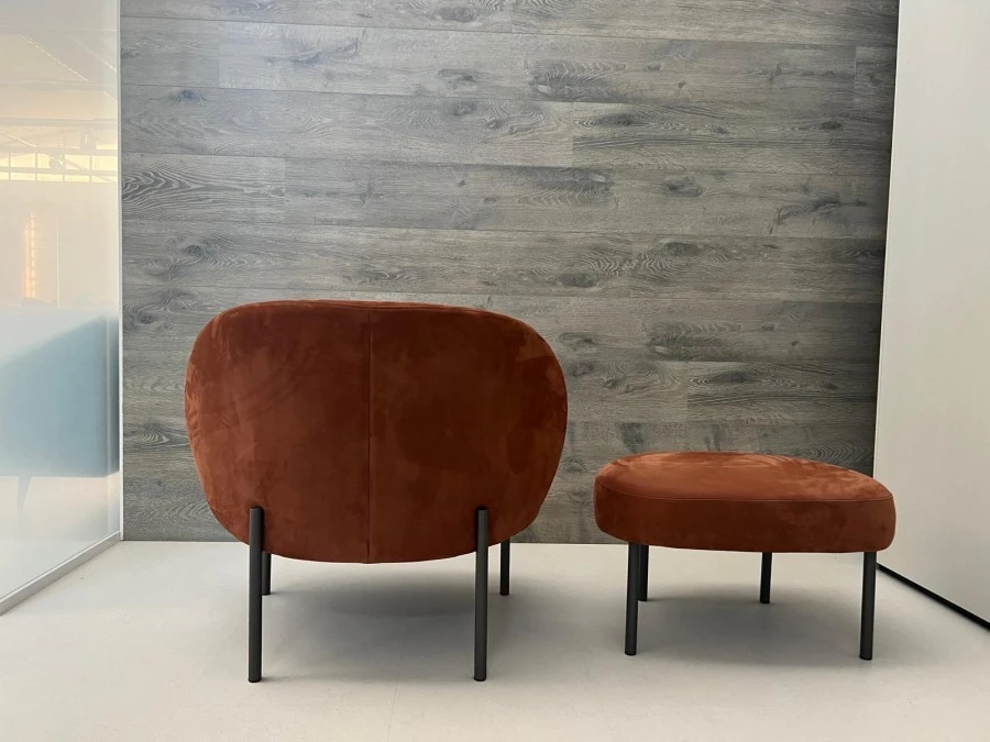 Poltrona con pouf Alf DaFrè Raku