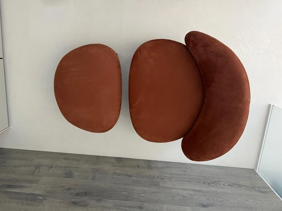 Poltrona con pouf Alf DaFrè Raku