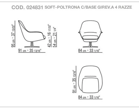 Poltrona Flexform Sveva Soft