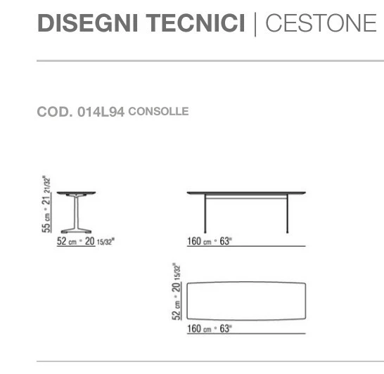 Consolle Flexform Cestone