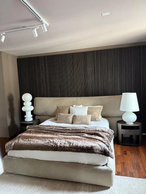 Letto matrimoniale con contenitore Flou Yuna