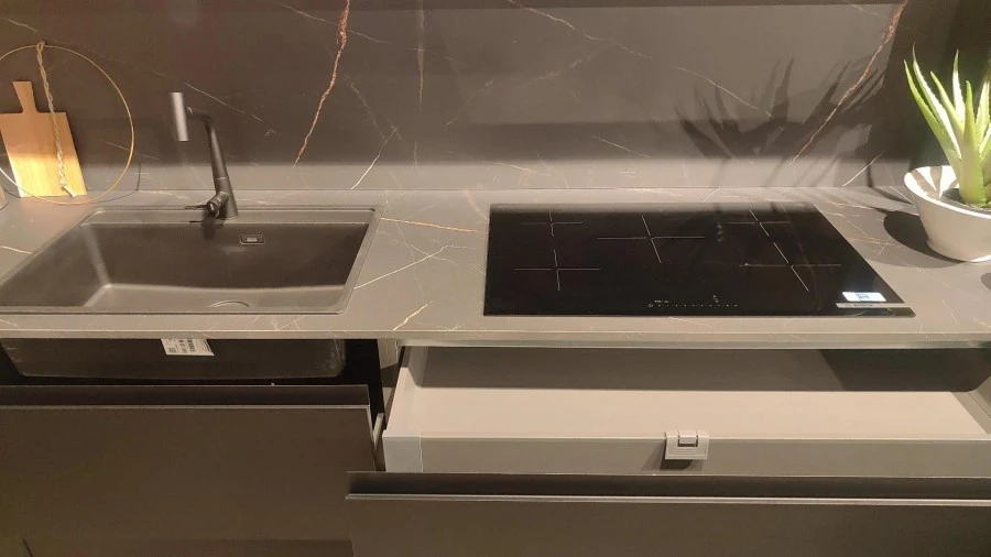 Cucina angolare Arredo3 Kalì Pet nero