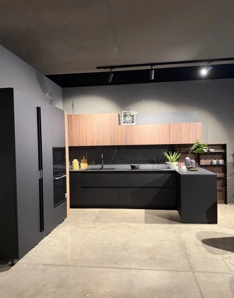 Cucina angolare Arredo3 Kalì Pet nero