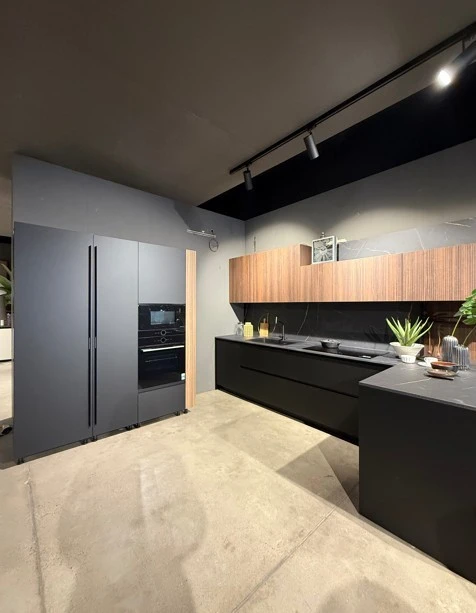 Cucina angolare Arredo3 Kalì Pet nero