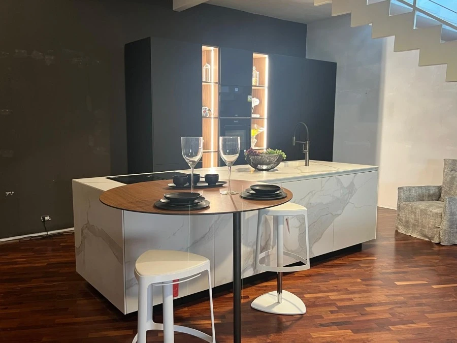 Cucina con Isola Valdesign Anice Zafferano