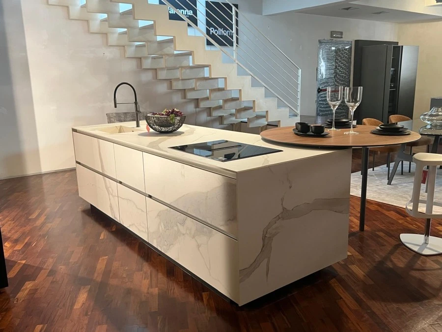 Cucina con Isola Valdesign Anice Zafferano