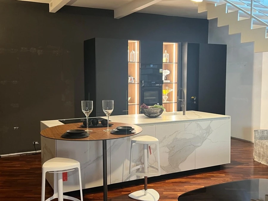 Cucina con Isola Valdesign Anice Zafferano