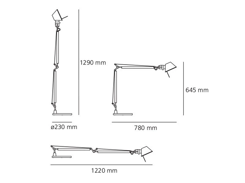 Lampada da tavolo Artemide Tolomeo