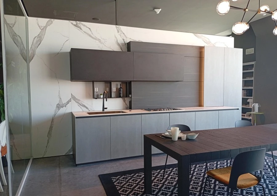 Cucina lineare Modulnova mh6 Grigio