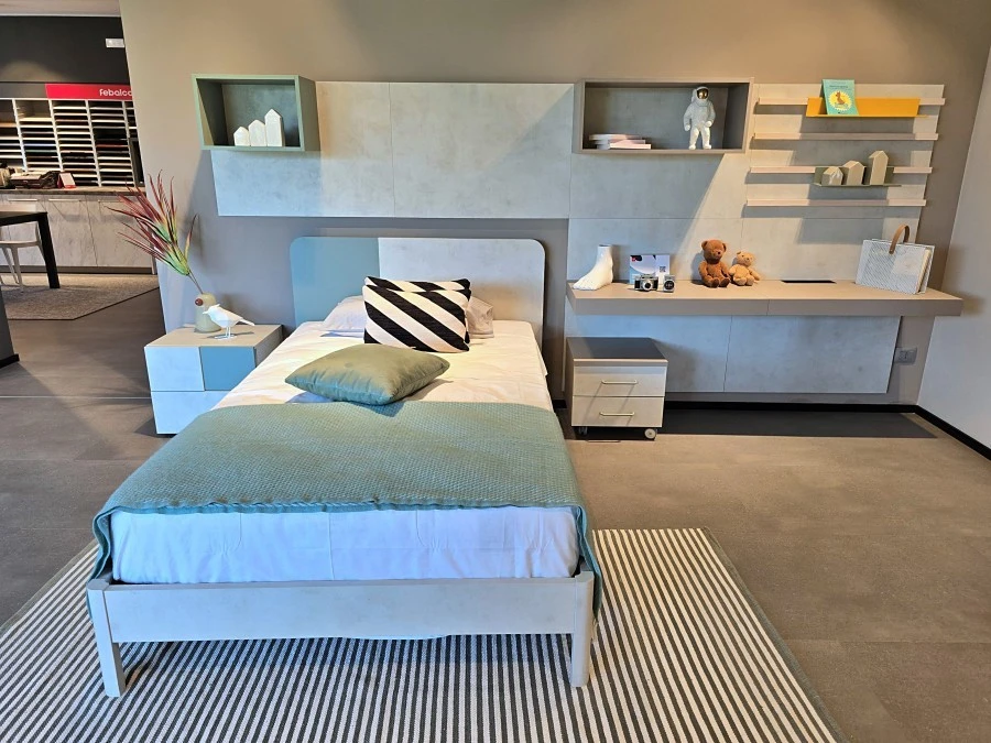 Cameretta letto singolo Febal Casa Momenti