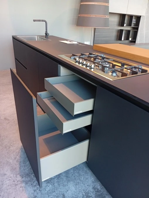 Base piano cottura con due cassetti interni