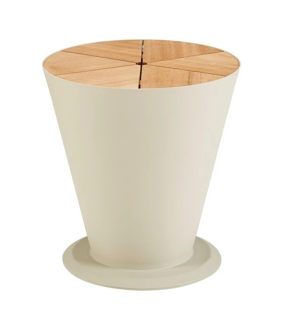 Tavolino/cestello portaghiaccio (color beige) da esterno COLLEZIONE ICOO HIGOLD MILANO