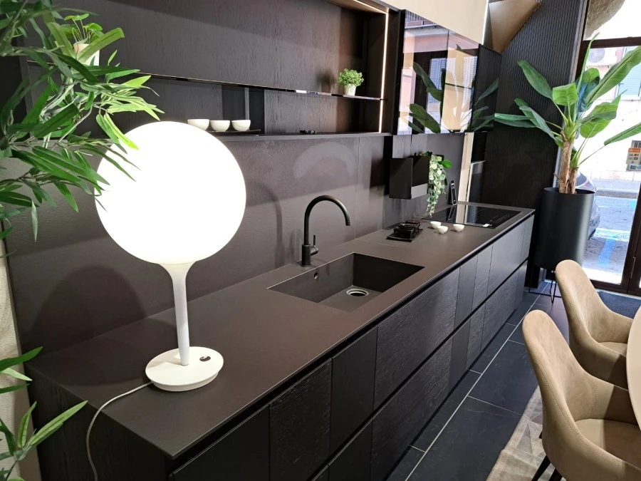 Cucina lineare Cesar Intarsio