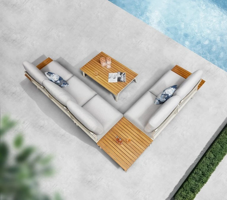 Set divano angolare da esterno COLLEZIONE PUNTO HIGOLD MILANO