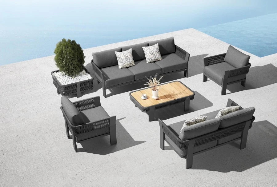 Set divano da esterno (color grigio antracite) COLLEZIONE BORROMEO HIGOLD MILANO