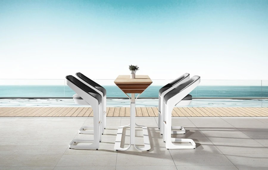 Set tavolo da bar da esterno COLLEZIONE ONDA HIGOLD MILANO