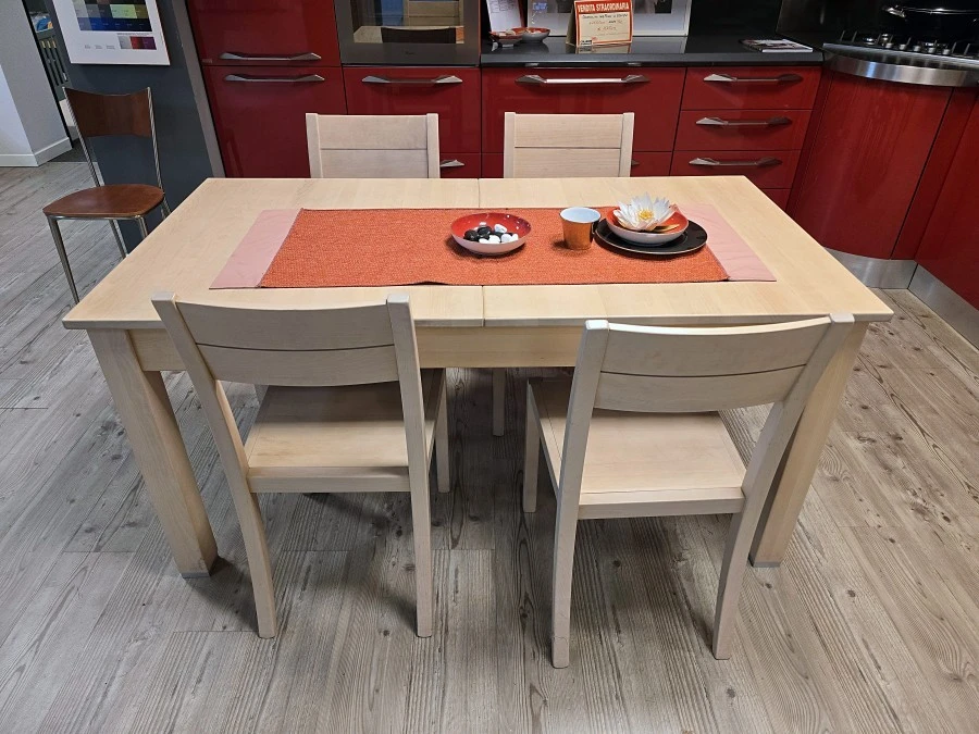 Tavolo allungabile Grattarola Ulla + 4 Sedie
