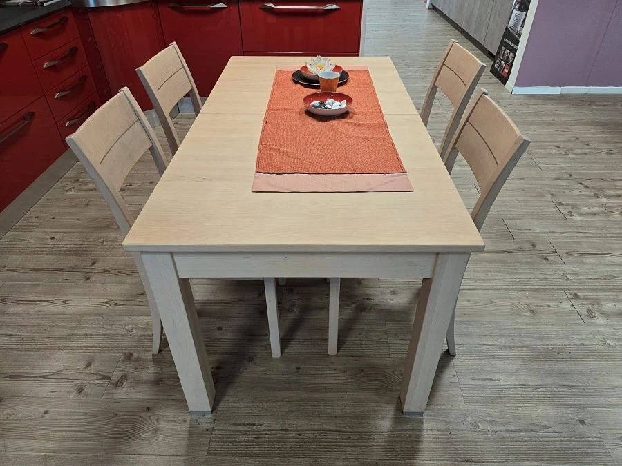 Tavolo allungabile Grattarola Ulla + 4 Sedie