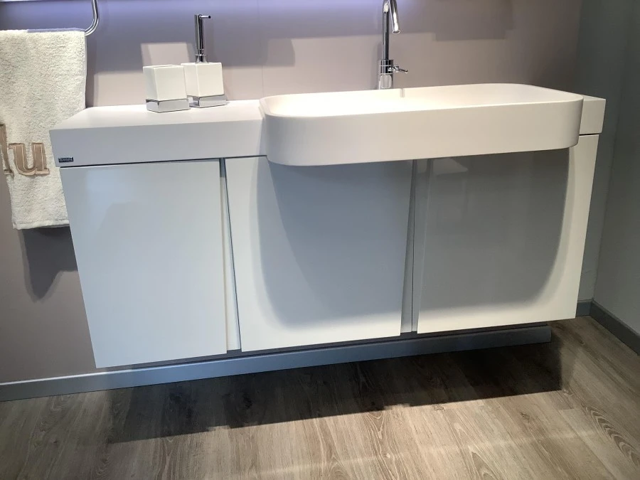 Basi con frontale laccato bianco prestige