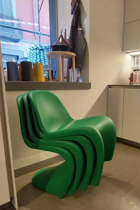 Sedia senza braccioli Vitra N°4 Panton