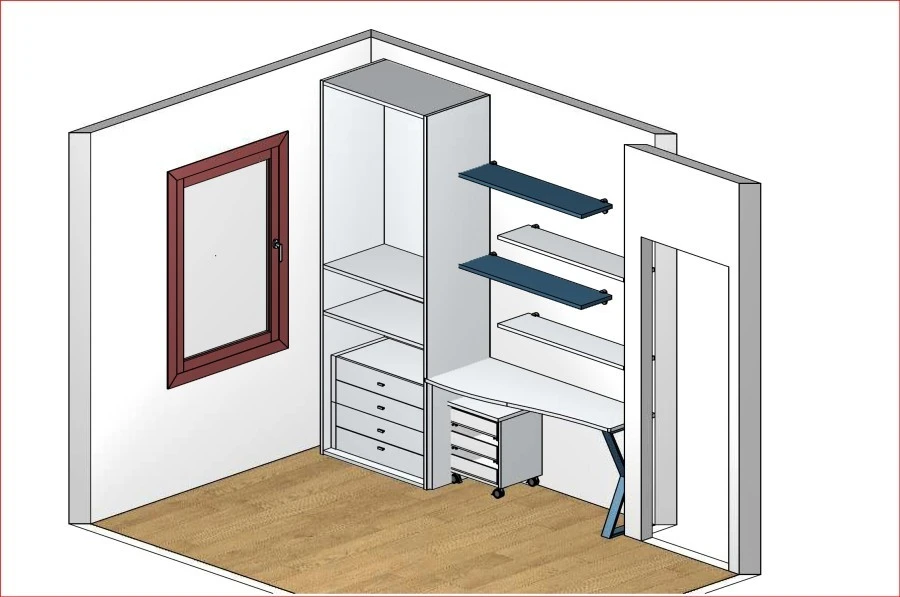 Cameretta con soppalco Moretti Compact FR12