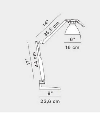Lampada da tavolo Luceplan Fortebraccio