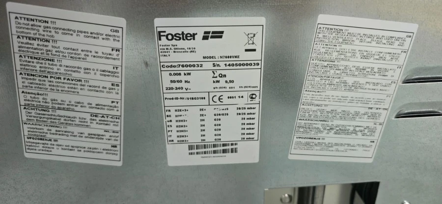 Piano Cottura Foster KE 7600032