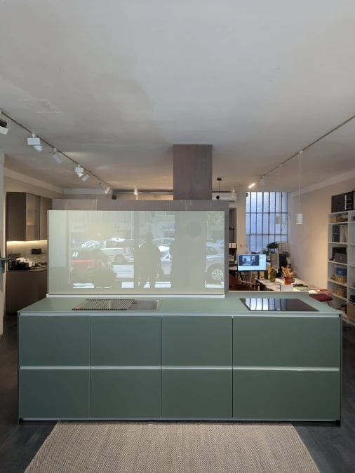 Cucina lineare Valcucine Artematica Vitrum