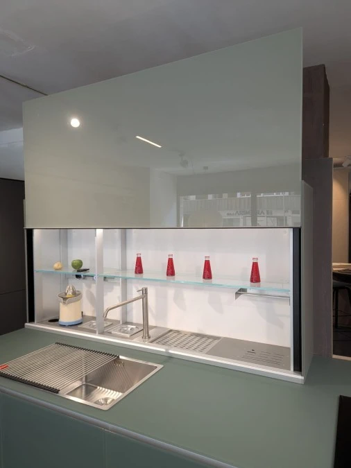 Cucina lineare Valcucine Artematica Vitrum