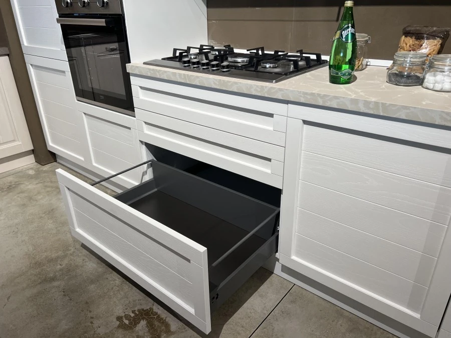 Cucina lineare Mobilturi Elsa - Pensili Rovere Miele