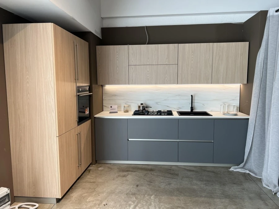 Cucina lineare Stosa Cucine Metropolis Grau opaco